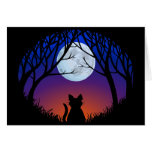 Black Cat Cards Custom Halloween Party Invitations