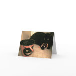 Black Cat Halloween note card