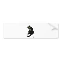 BLACK CAT HALLOWEEN PARTY BUMPER STICKERS