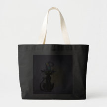 BLACK CAT & HAT by SHARON SHARPE Tote Bags