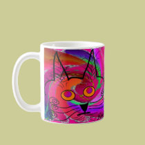 Black Cat Lovers Art Gifts mugs