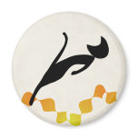 black cat refrigerator magnets
