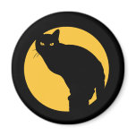 Black Cat Magnet