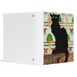 Black Cat on Japanese Wall Paper Vinyl Binders