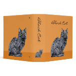 Black Cat orange Avery Binder