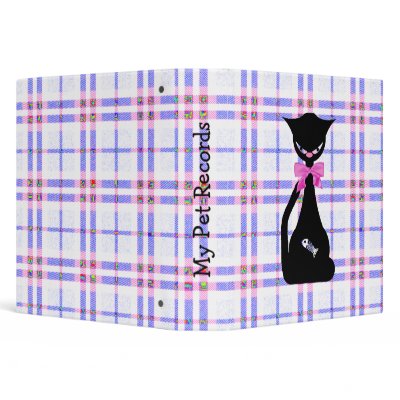 Black Cat Pet Records Binder by DizzyDebbie