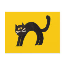 Black Cat Post Card