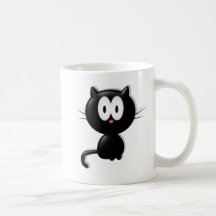 Black Cat Scardy Cat Halloween Gift Mug