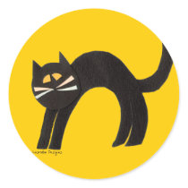 Black Cat Sticker