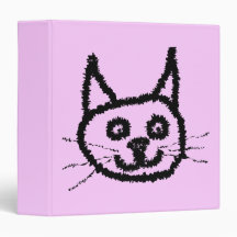 Black Cat Vinyl Binder
