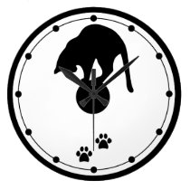 Black Cat Wall Clock wall clocks