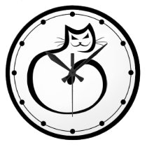 Black Cat Wall Clock wall clocks