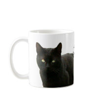 Black Cat Watching Mugs