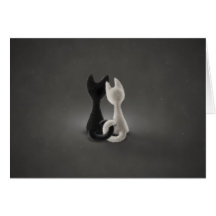 Black Cat White Cat (Colour 2) Card