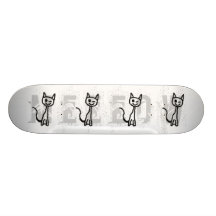 Black Cat, Winking. Skateboard Decks