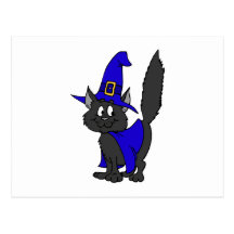 Black Cat Witch Post Cards