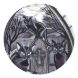 Black Cats Full Moon Graveyard stickers