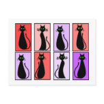 Black Cats Pop Art Gifts Postcards
