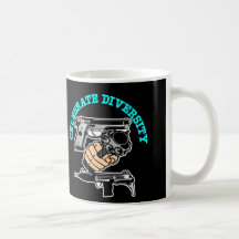 Black Celebrate Diversity Guns Mug