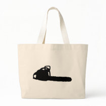 black chainsaw bag