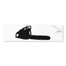 black chainsaw bumper stickers