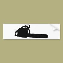 black chainsaw bumper stickers