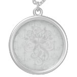 black chandelier damask pattern jewelry