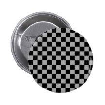 Black checkers on grey background pins