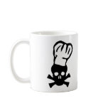 black chef skull chefs head cook coffee mugs