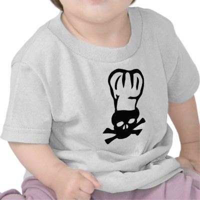 black chef skull chefs head cook tshirts by Tomaniac