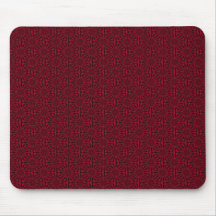 Black cherry circle plaid mousepad