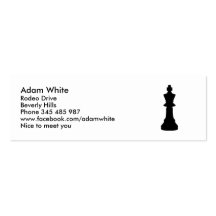 Black Chess king Business Card Templates