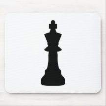 Black Chess king Mousepad