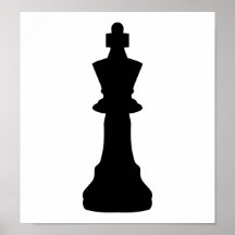 Black Chess king Posters