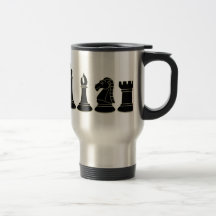 Black Chessmen - Reusable Travel Mug