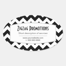 Black Chevron Promotional Sticker