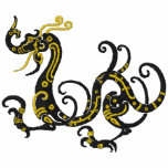 Black Chinese Dragon Embroidered Hooded Sweatshirt