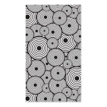 Black circles business card template