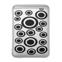 Black Circles Theme Mac Book Sleeves Sleeve For MacBook Air