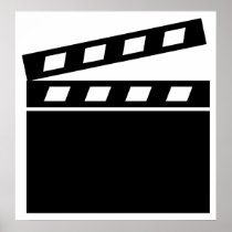 Black Clapperboard Poster