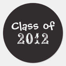 black, Class of 2012 sticker