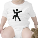 black climber icon climbing bodysuit