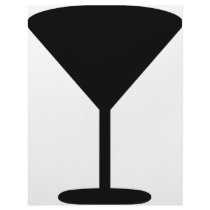 black cocktail icon personalized letterhead