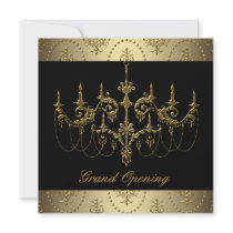 Black Corporate Business Grand Opening Party Custom Announcements