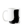 Black Cowboy Boot with Spurs Mugs