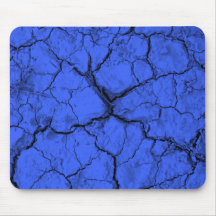 Black Cracks on Blue Mouse Pad