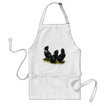Black Crested Ducklings Aprons