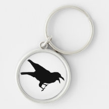 Black Crow Key Chain
