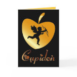 Black Cupid and gold - Card