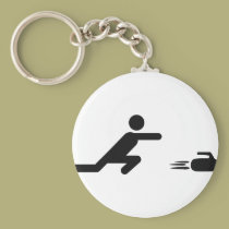 black curling icon keychains